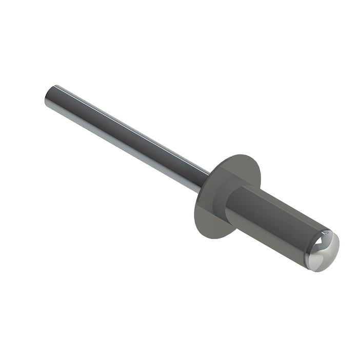 Заклёпка вытяжная 4,0х10 RAL 9007 (10х750шт) сталь/сталь